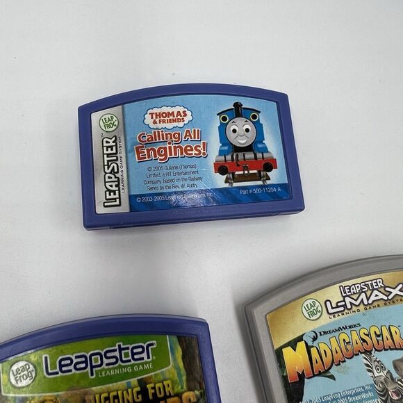 Lot 6 Leapfrog Game Cartridges Leapster penguins of Madagascar Dora, Scooby Doo - Picture 6 of 9